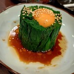 茶酒屋 食堂おうぎ - にらのお浸し