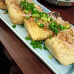 茶酒屋 食堂おうぎ - 揚げ納豆