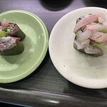 亀正くるくる寿司 - 関あじ　　りゅうきゅう