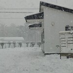 Cafe LAube - 雪が降り続ける店舗