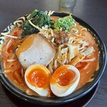 ハルピン 味噌らーめん 雷蔵 茅野本店 - 辛シビレたれ味噌ラーメン