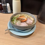 布施 細見商店 - 冷やしエビ塩ラーメン