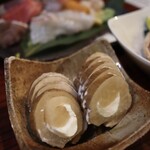 地酒だいにんぐやす - いぶりがっこクリームチーズ