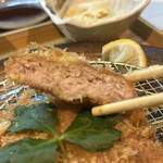 とんかつ小ばやし - とんかつの断面