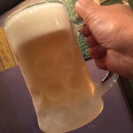 虎視眈々 - キンキンに凍ったジョッキで!サッポロ黒ラベルの生ビール