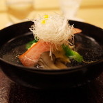 銀座 小十 - 帆立貝の真丈のお椀 2014.12.2x