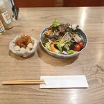 まめ蔵 - 1/14『まめ蔵サラダ』『らっきょう・福神漬け』到着時