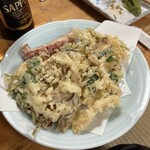 大衆割烹 善甚 - 白エビかき揚げ