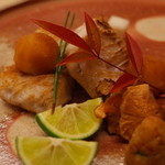 銀座 小十 - 甘鯛の炭火焼 2014.12.2x