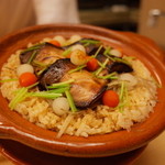 銀座 小十 - 鰤ゴボウご飯 2014.12.2x