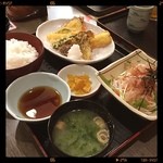 夢庵 - てんぷら定食