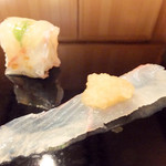 太平寿し - ひらめ 握りと刺身