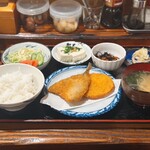 居酒屋三平 - ミックスカツ定食