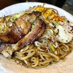 焼麺 晃のや - 日光生麺焼きそば・ソース（特大1,300円）
