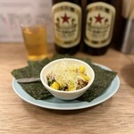酒場 ヒナタ - 沢庵納豆のり付き