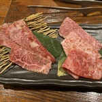焼肉　佐藤 - おまかせで１枚ずつ