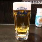 横浜 青葉餃子 - アサヒスーパードライ（中）（呑べろセット）