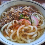湖畔の里つきがせ - 肉うどん