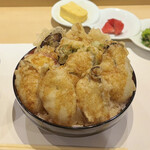 神楽桟 - 牡蠣天丼（特上）¥2500