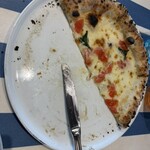 PIZZERIA MAR-DE NAPOLI - ピザはランチでも単品と同じサイズ、３人でシェアしました。