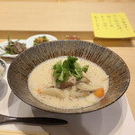 神楽桟 - 鶏の嶺岡汁御膳¥2000