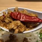丸源ラーメン - 特製台湾ミンチ＆唐辛子リフト