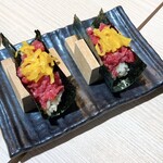 貝・刺身専門店しらはら - とろたく438円×2個