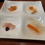 フェデリーニ - 前菜四種。