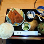 ミックスフライ定食