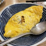 晩杯屋 - 納豆オムレツ