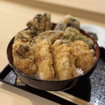 神楽桟 - 牡蠣天丼