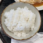 揚げもの処 かつひろ - ごはん並　並は180g 大盛は250gとのこと