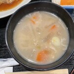 揚げもの処 かつひろ - 豚汁