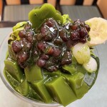 梅香堂 - 小倉抹茶ゼリーパフェ¥1100込(2025/12/下旬時点)