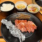 カルビ大将 - 料理写真:上カルビ＆上ハラミランチ（150g）