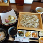 手打そば 由のや - 桜海老かき揚げ御膳