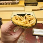 髙橋 謙太郎 - あん肝、シャリのポン菓子の巻物