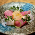 恵比寿アッカ - 帆立と冬野菜のフラワーリース