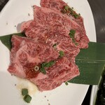 焼肉酒家 李苑 - 厚切り和牛ハラミ