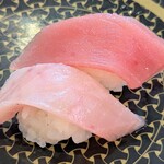 はま寿司 - まぐろ2種盛り♥びんちょうとまぐろの食べ比べ♥