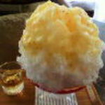 埜庵 - りんご氷＆うめ蜜970円*2014.12