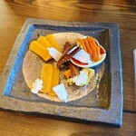 うなぎ亭 友栄 - からすみの食べ比べ