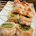 炭火野菜巻き串と餃子 博多うずまき - 