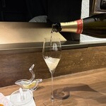 串揚げ キュイジーヌ･ド･オオサカ - 1周年記念 シャンパンサービス