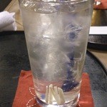 京風おでん楽 - 焼酎の出汁割り（冷や）