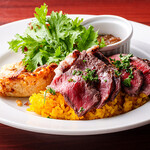 ダンチキンダン 海老名店 - アンガスステーキ ピラフプレート