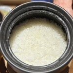 青森割烹 あずましく - 炊き立てのはれわたり