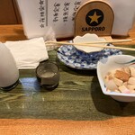 魚料り かさはら - 突き出し　酒（作）