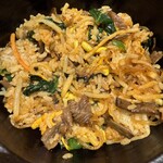 游玄亭 - 店の人が混ぜてくれた後の状態で、見事に混ざり本当に美味しいかった！