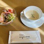 レストラン　イイジマ - サラダとスープから